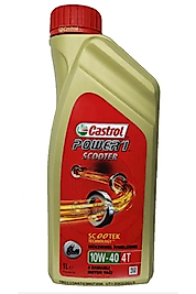 Castrol Power 1 SCOOTER 4T 10W40 1 Litre 4 Zamanlı Motosiklet Yağı