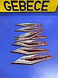 CRYPTON C8 SOL DIŞ DİZLİK YAZISI ORJ KIRMIZI 2012