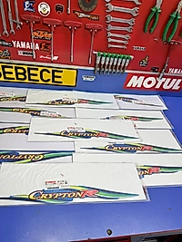 CRYPTON R SELE ALTI SAĞ SOL YAZI SETİ MAVİ ORJ