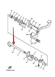 YAMAHA CRYPTON R VİTES MİLİ ORJ 2005-2015 CRYPTON C8 UYUMLU