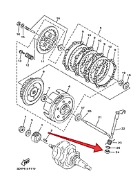 YAMAHA YBR 125 DEBRİYAJ LEVYA KECESİ ORJ