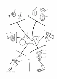 YAMAHA CRYPTON T115 KONJÖKTÖR ORJ 2016-2017 6 NUMARALI PARCA
