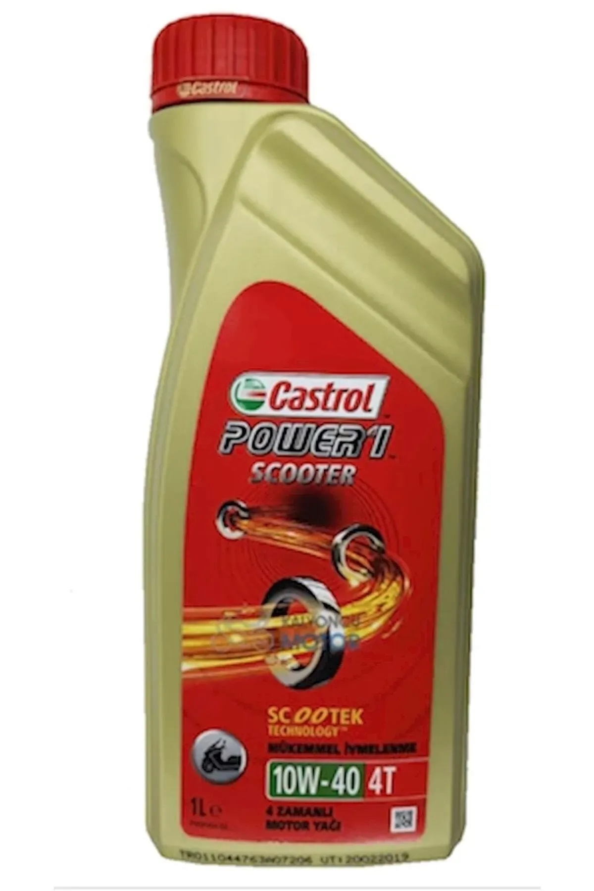 Castrol Power 1 SCOOTER 4T 10W40 1 Litre 4 Zamanlı Motosiklet Yağı