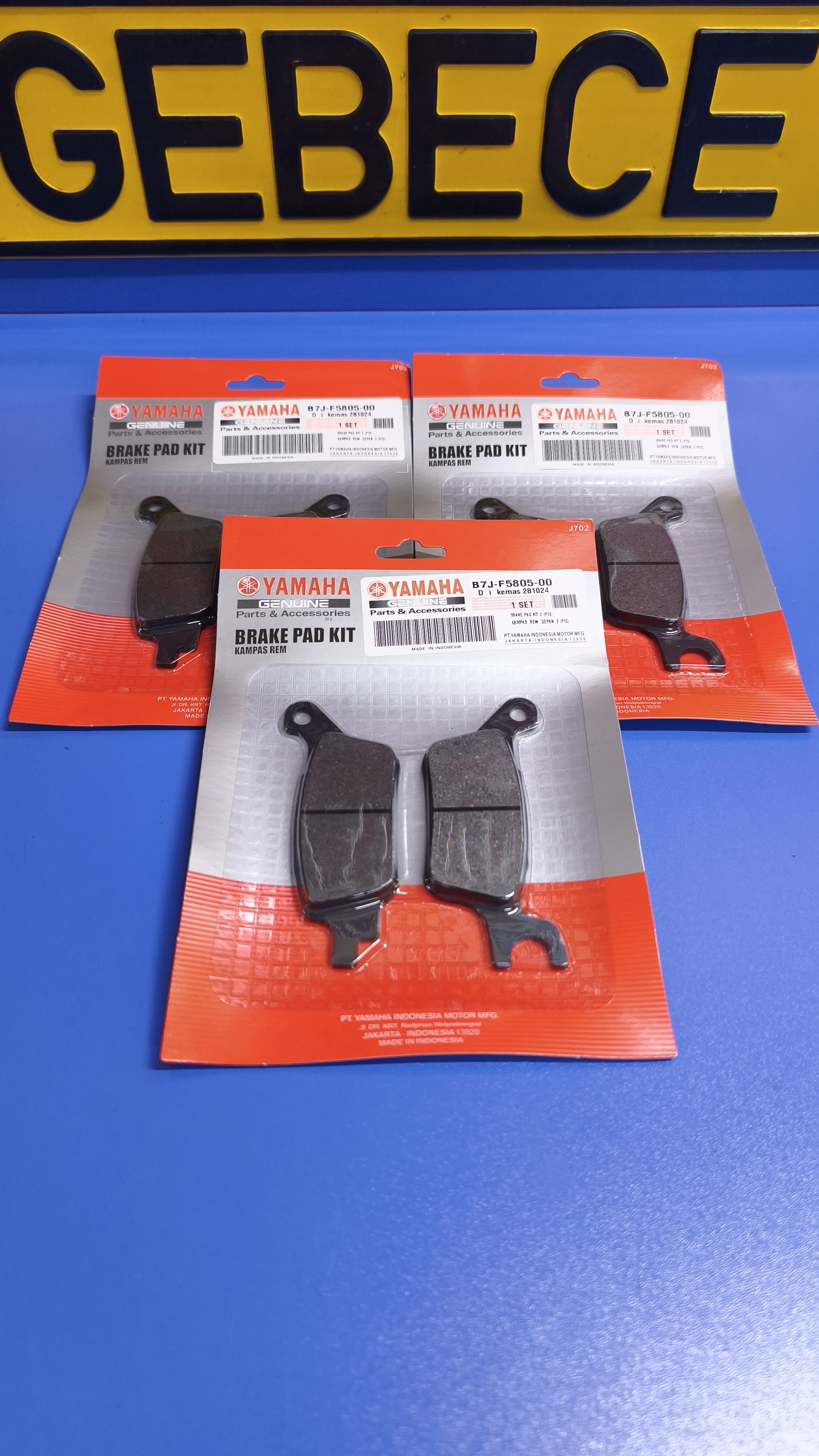 YAMAHA RAYZR 125 ÖN DİSK BALATASI ORJ